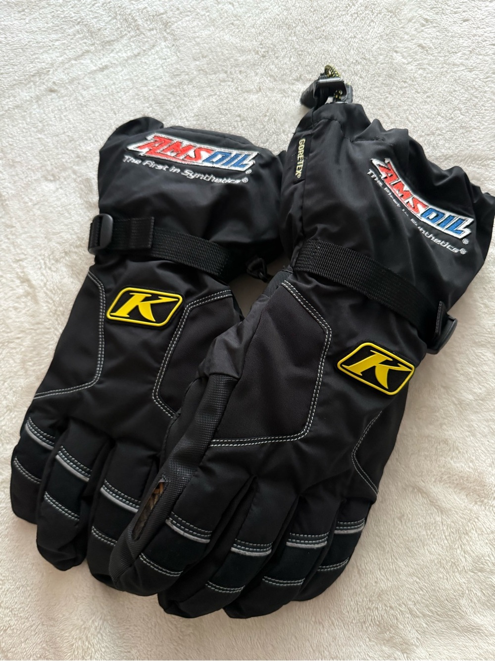 Klim AMSOIL Gore-Tex Insulated Snowmobile Gloves Black Adult Waterproof Winter